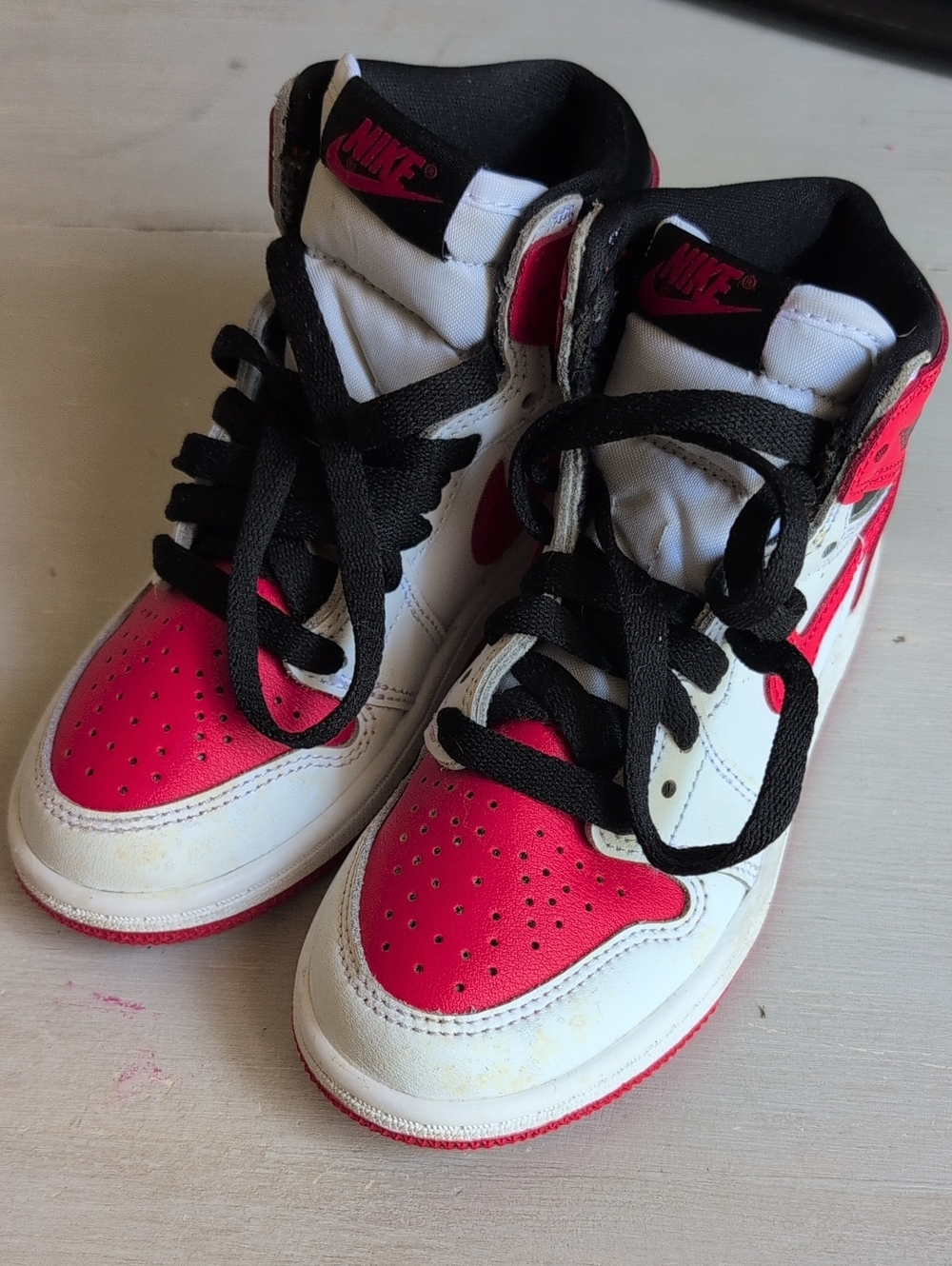 Nike Air Jordan 1 Retro High OG PS 'Heritage' Red White AQ2664-161 Youth Sz 12C